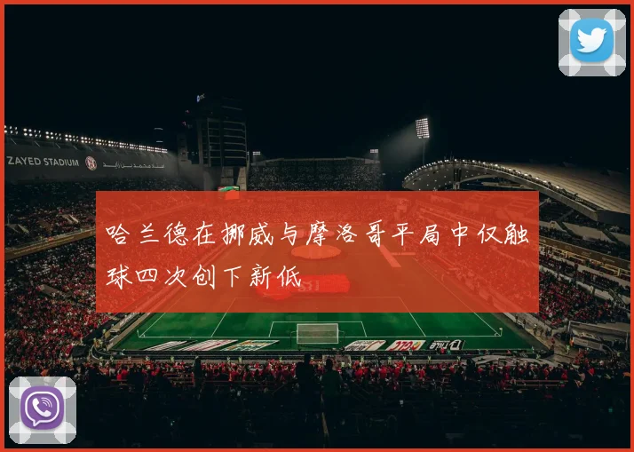 哈兰德在挪威与摩洛哥平局中仅触球四次创下新低